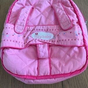 American Girl Pink Quilted Bitty Baby Backpack